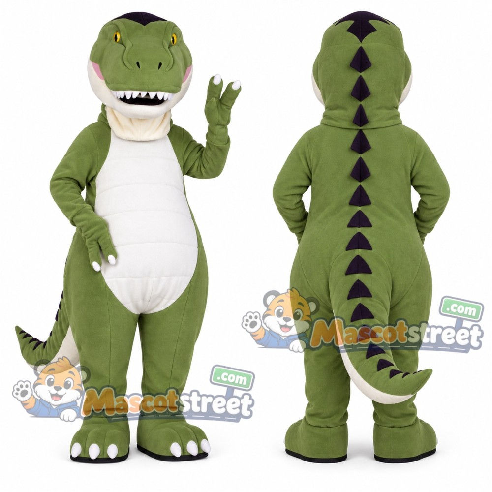 Green Dinosaur Mascot Costume