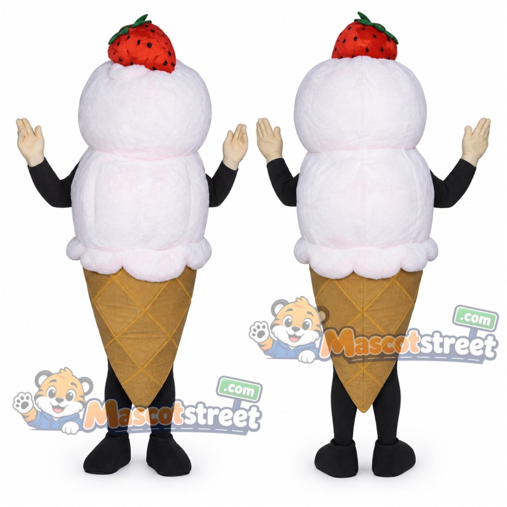 Ice Cream Cone Mascot Costume Ice Cream Cone Mascot Costume