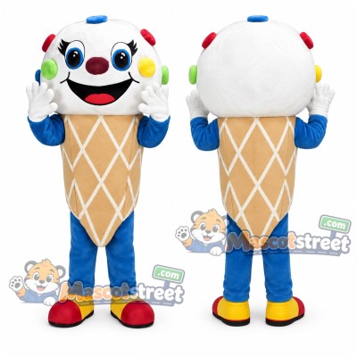Ice Cream Cone Mascot Costume Ice Cream Cone Mascot Costume