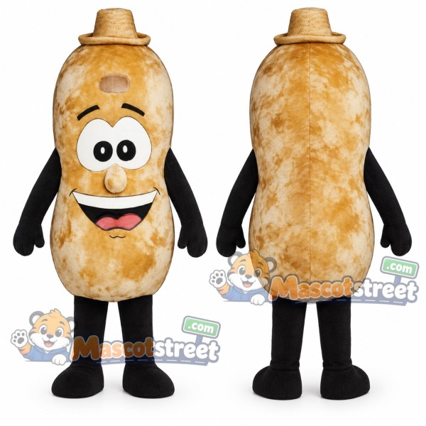 Potato Mascot Costume with Tan Hat