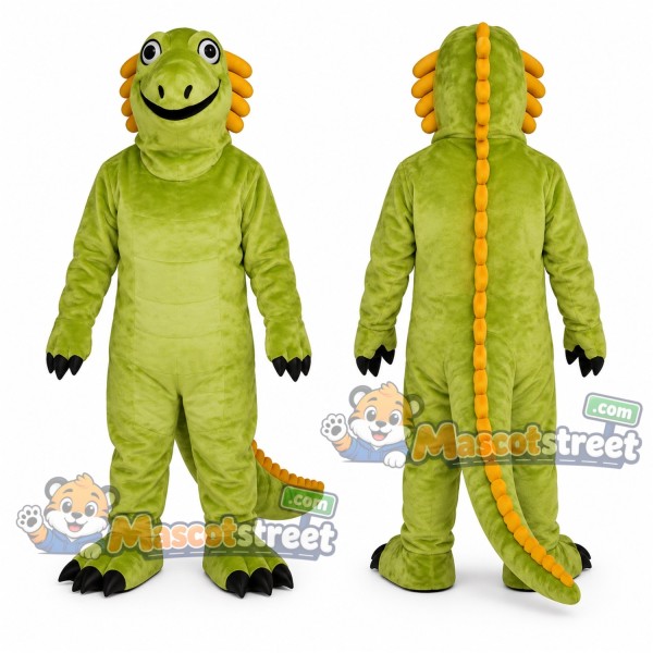 Green Iguana Mascot Costume