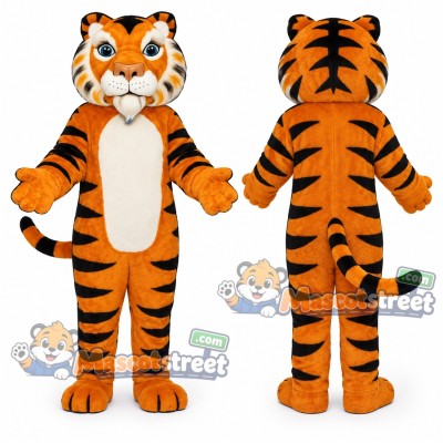 Orange Tiger Mascot Costume Orange Tiger Mascot Costume