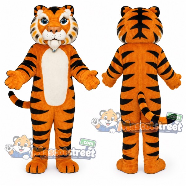 Orange Tiger Mascot Costume