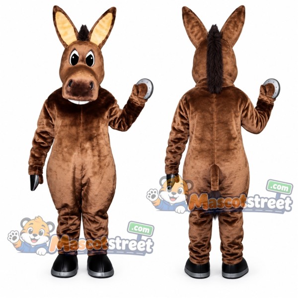 Brown Donkey Mascot Costume