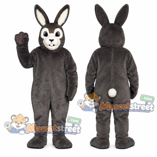 Gray Rabbit Mascot Costume