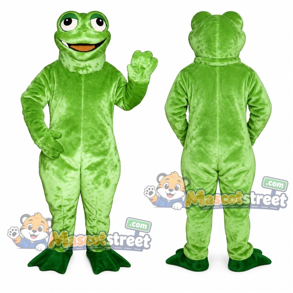 Green Frog Mascot Costume Green Frog Mascot Costume