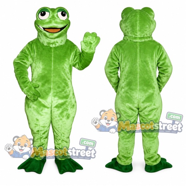 Green Frog Mascot Costume