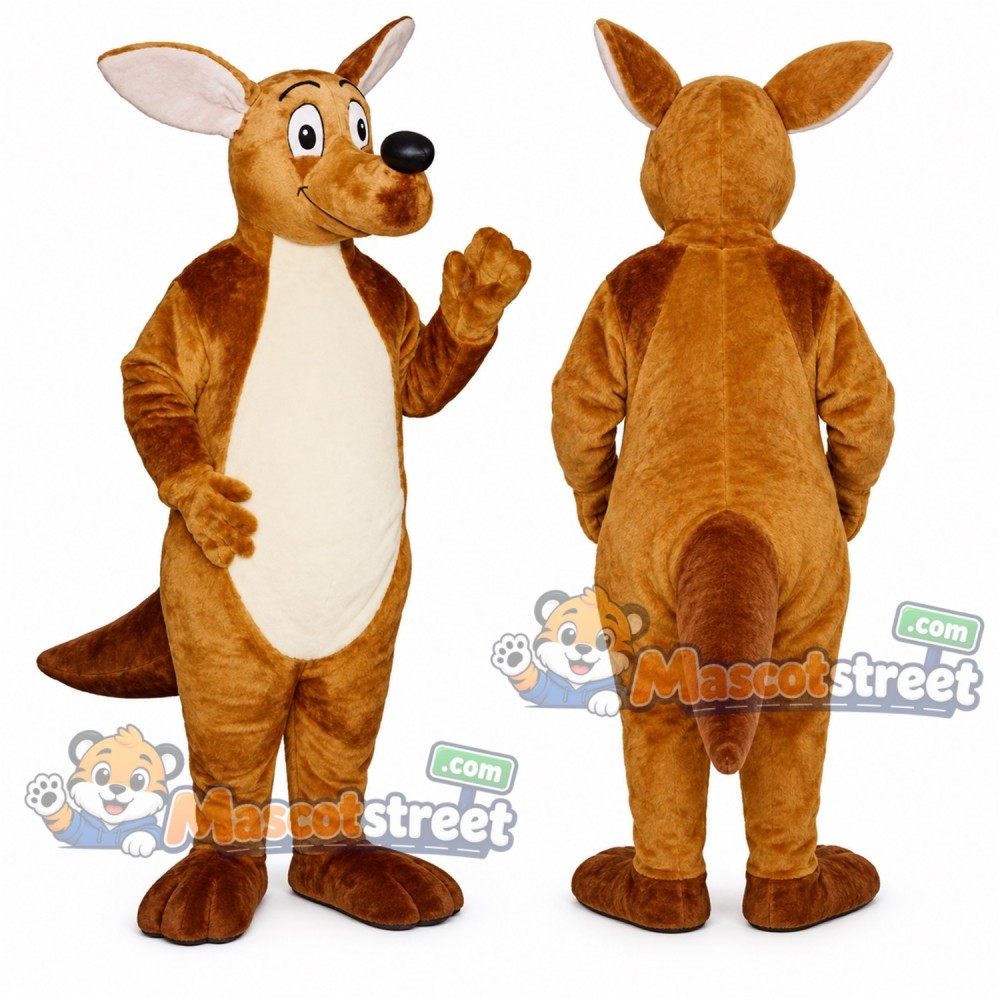 Brown Kangaroo Mascot Costume Brown Kangaroo Mascot Costume
