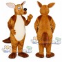 Brown Kangaroo Mascot Costume