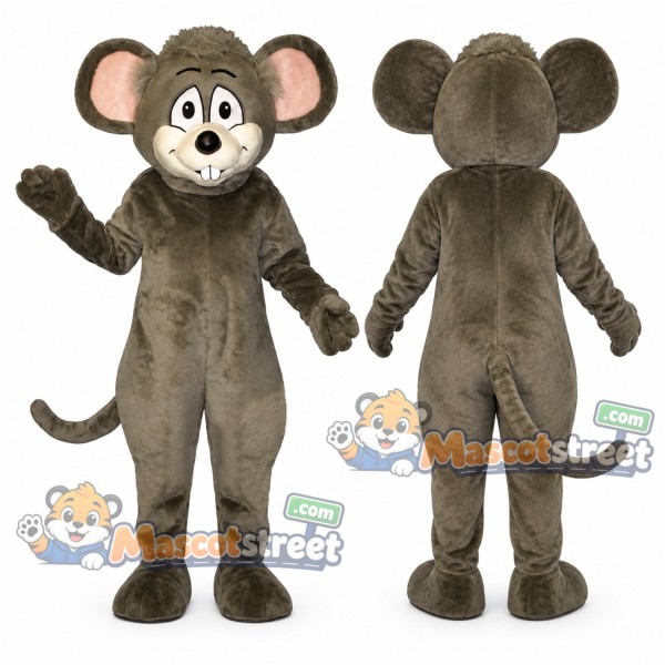 Gray Mouse Mascot Costume