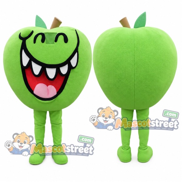 Green Apple Mascot Costume