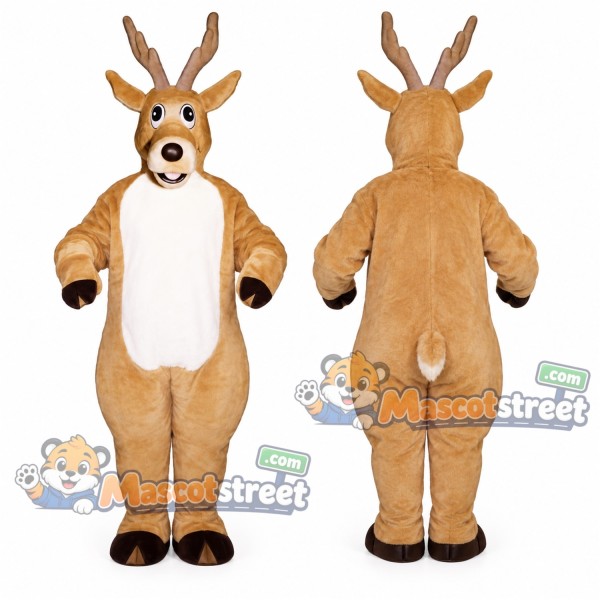 Brown Reindeer Mascot Costume