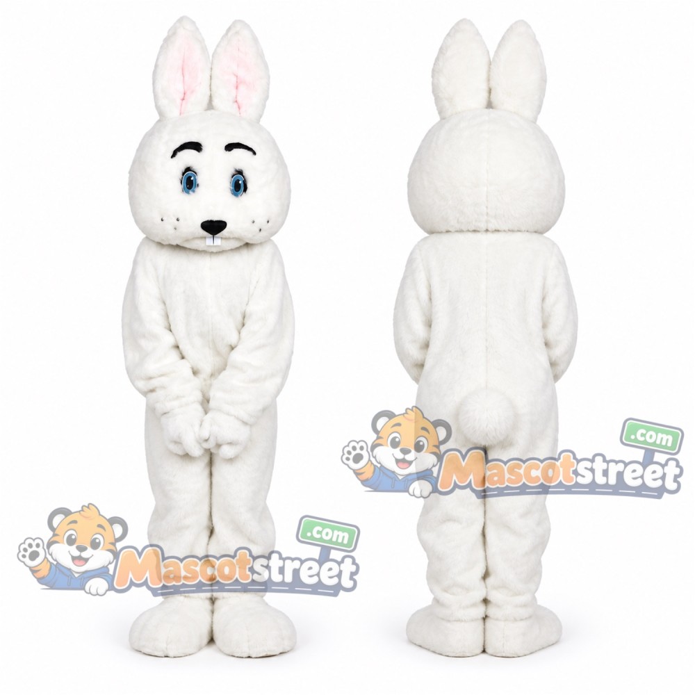 White Rabbit Mascot Costume White Rabbit Mascot Costume