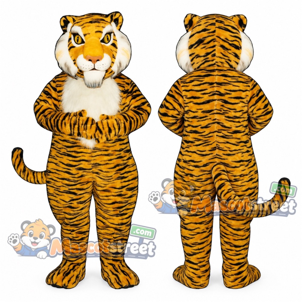 Orange Tiger Mascot Costume