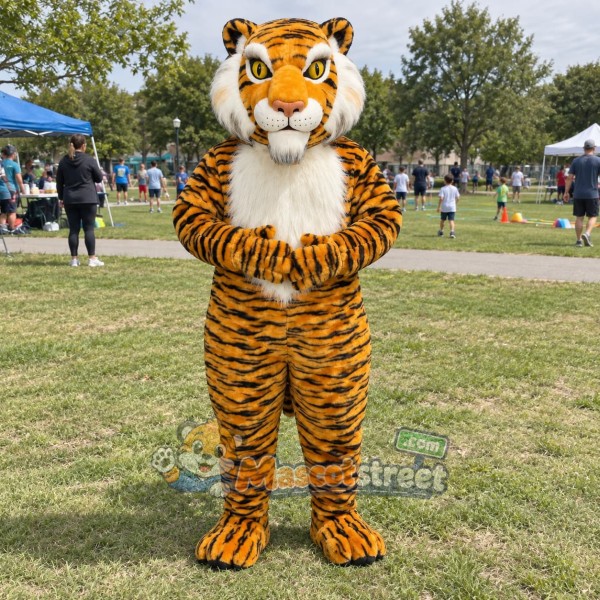 Orange Tiger Mascot Costume