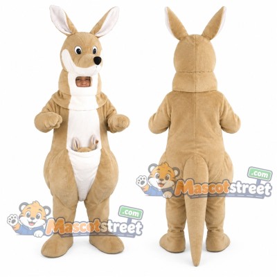 Tan Kangaroo Mascot Costume Tan Kangaroo Mascot Costume