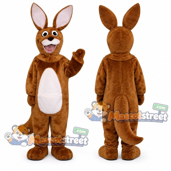 Brown Kangaroo Mascot Costume