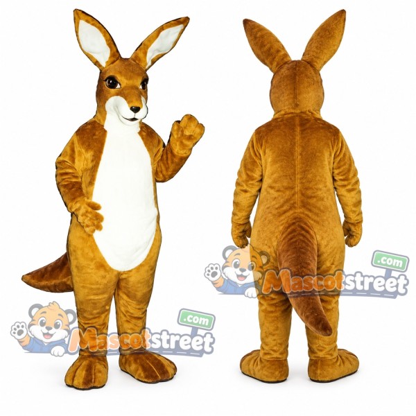 Brown Kangaroo Mascot Costume