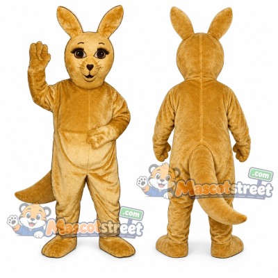 Tan Kangaroo Mascot Costume Tan Kangaroo Mascot Costume