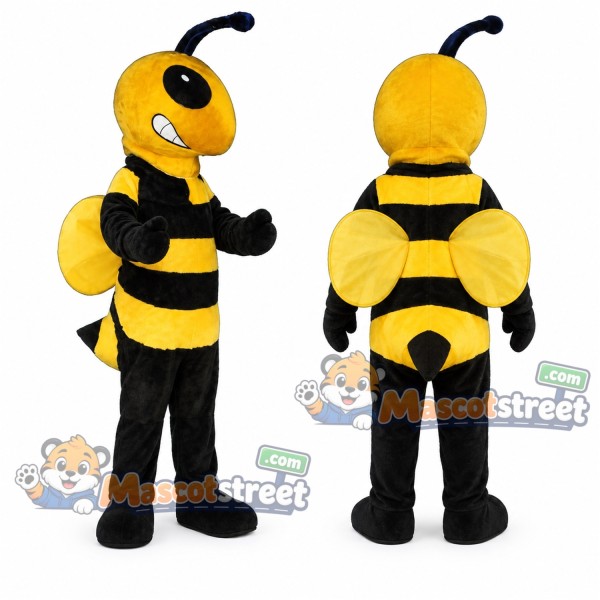 Yellow and Black Bee Mascot Costume