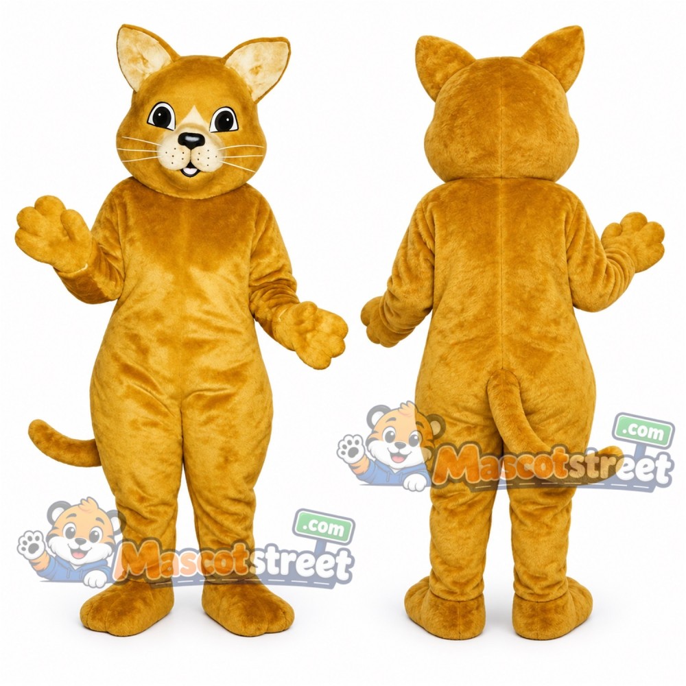 Yellow Cat Mascot Costume Yellow Cat Mascot Costume