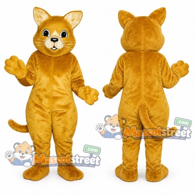 Yellow Cat Mascot Costume Yellow Cat Mascot Costume