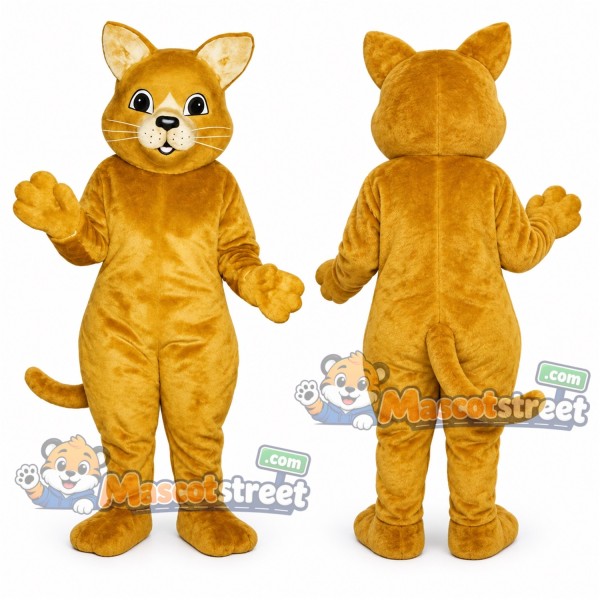 Yellow Cat Mascot Costume