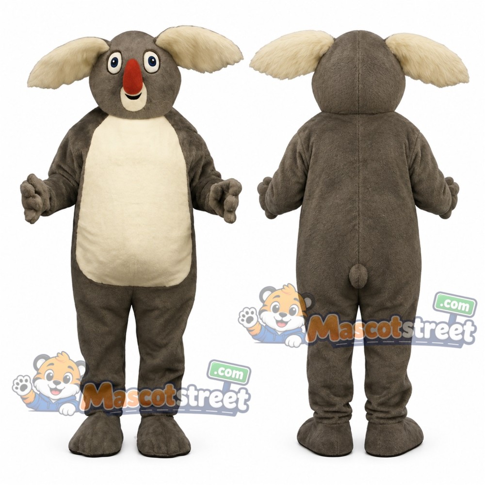 Gray Koala Mascot Costume