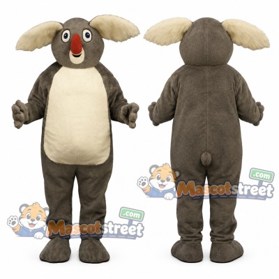 Gray Koala Mascot Costume