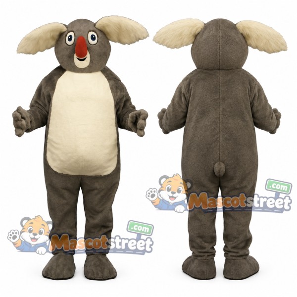 Gray Koala Mascot Costume
