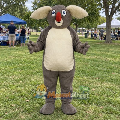 Gray Koala Mascot Costume