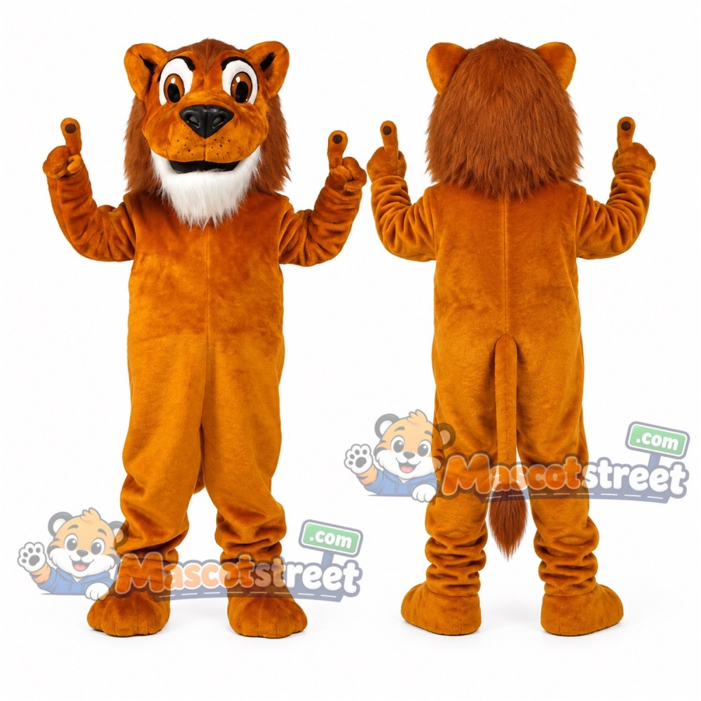 Orange Lion Mascot Costume Orange Lion Mascot Costume