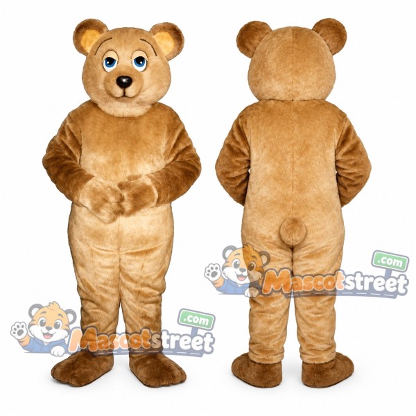 Tan Bear Mascot Costume