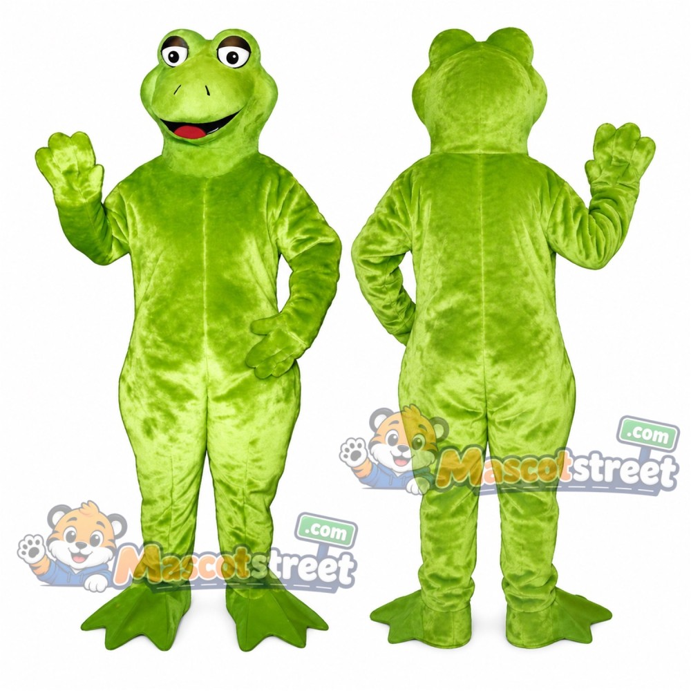 Green Frog Mascot Costume Green Frog Mascot Costume