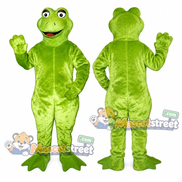 Green Frog Mascot Costume