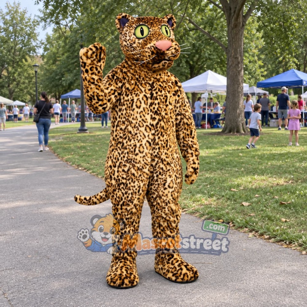 Leopard Mascot Costume Leopard Mascot Costume