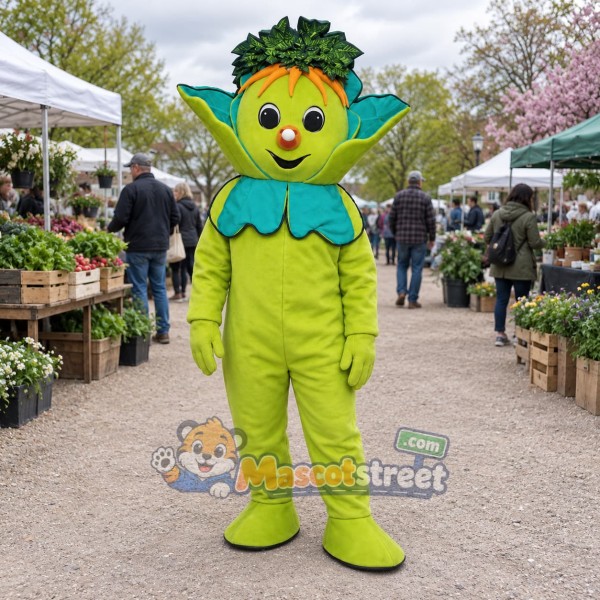Green Lettuce Mascot Costume