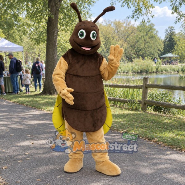 Brown Locust Mascot Costume