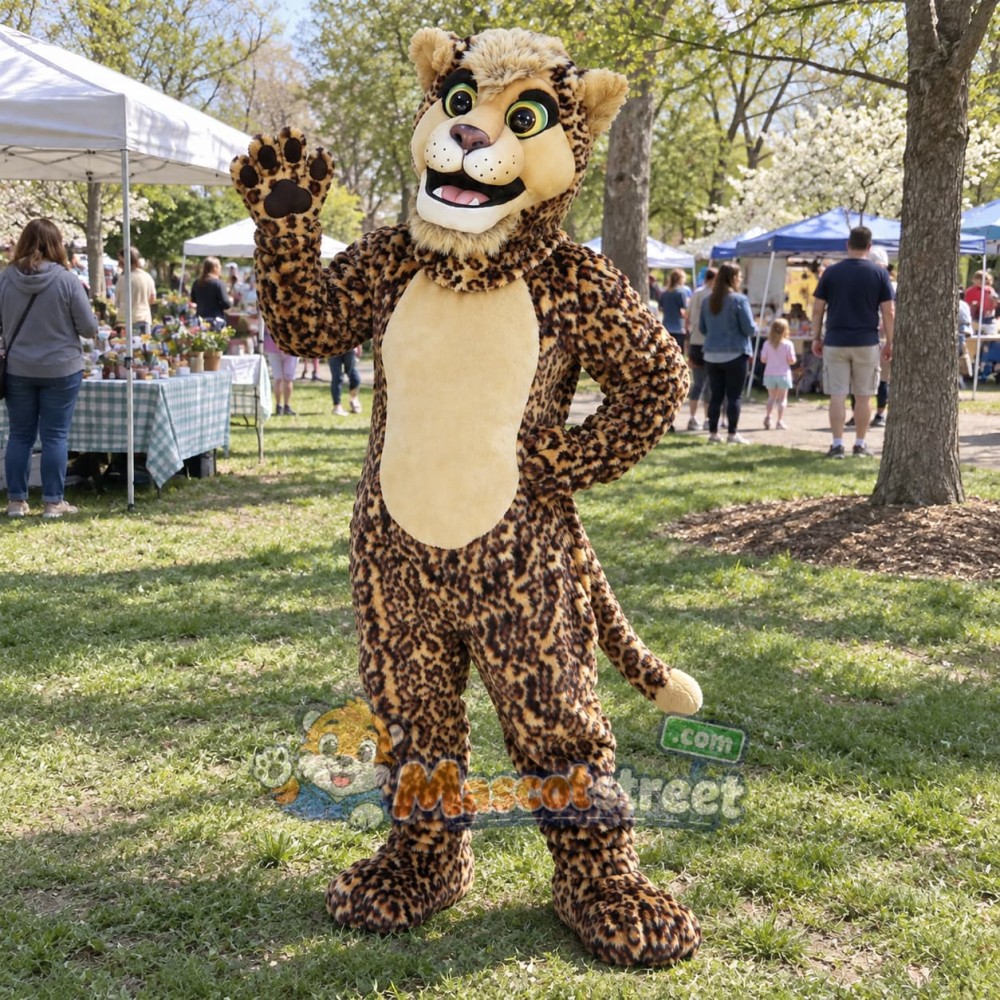 Leopard Mascot Costume Leopard Mascot Costume