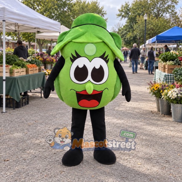 Green Lettuce Mascot Costume
