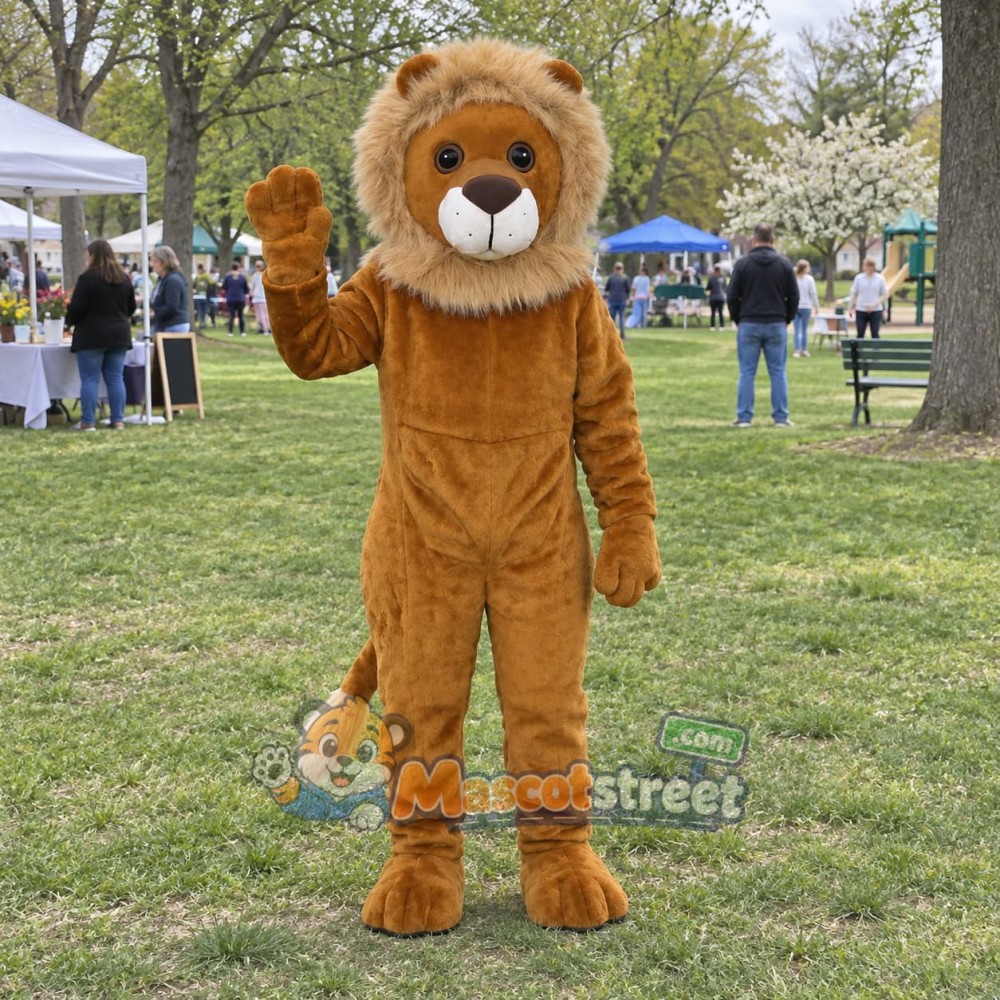Brown Lion Mascot Costume Brown Lion Mascot Costume