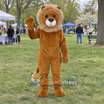 Brown Lion Mascot Costume Brown Lion Mascot Costume