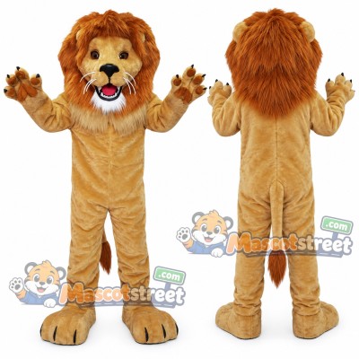 Tan Lion Mascot Costume Tan Lion Mascot Costume