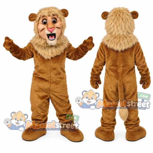 Brown Lion Mascot Costume