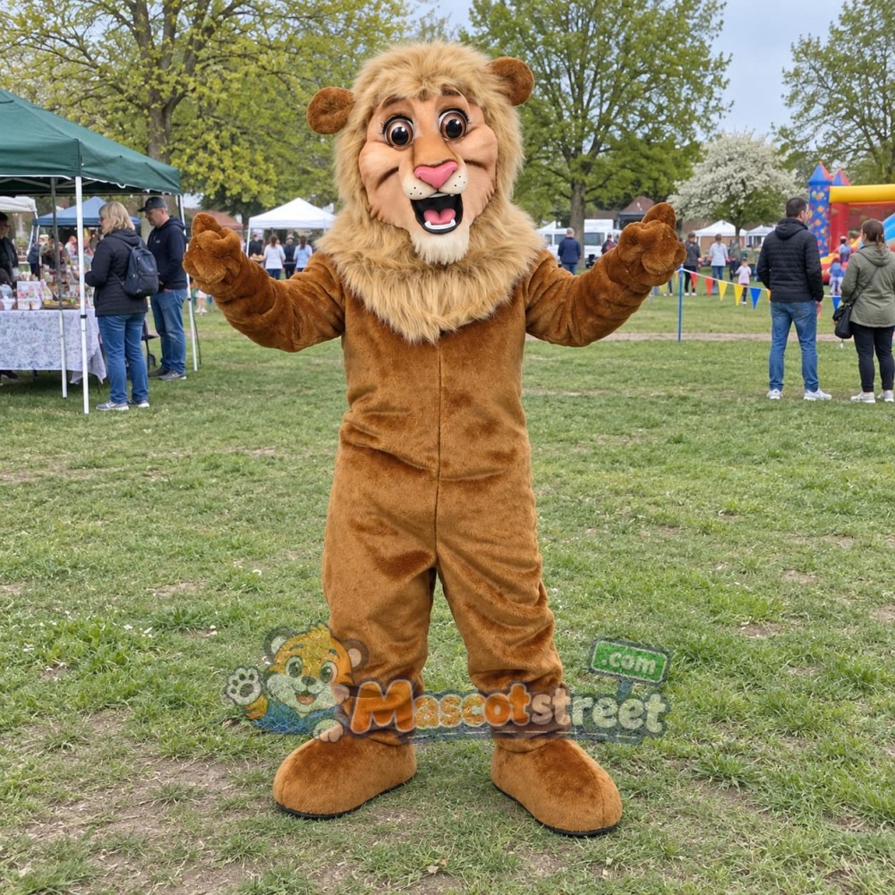 Brown Lion Mascot Costume Brown Lion Mascot Costume