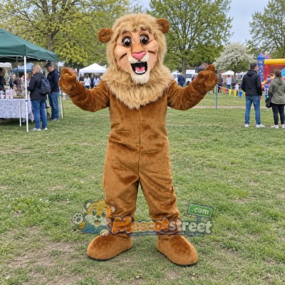 Brown Lion Mascot Costume Brown Lion Mascot Costume