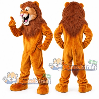 Orange Lion Mascot Costume Orange Lion Mascot Costume