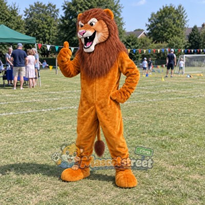 Orange Lion Mascot Costume Orange Lion Mascot Costume