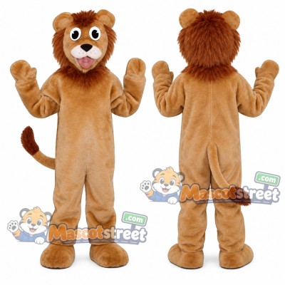 Tan Lion Mascot Costume Tan Lion Mascot Costume
