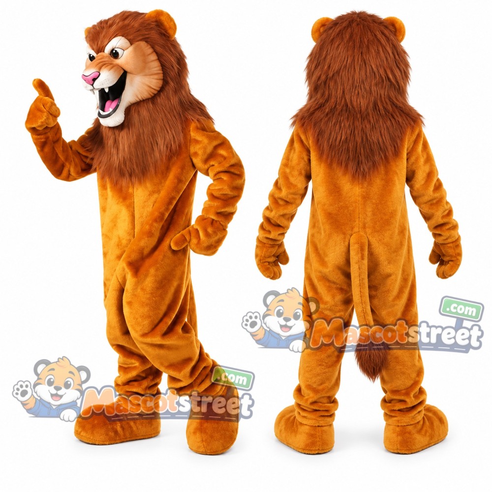 Orange Lion Mascot Costume Orange Lion Mascot Costume